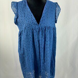 California Romper Dress With Shorts XL Blue